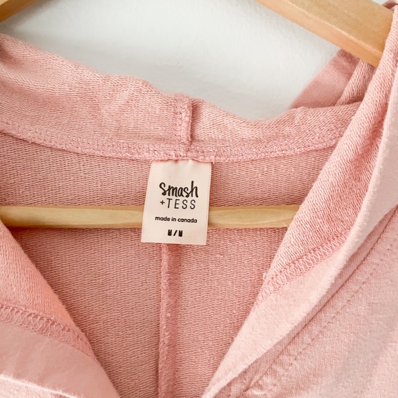 Smash + Tess // Harris Hoodie Romper in Pretty Pink - Picture 4 of 6